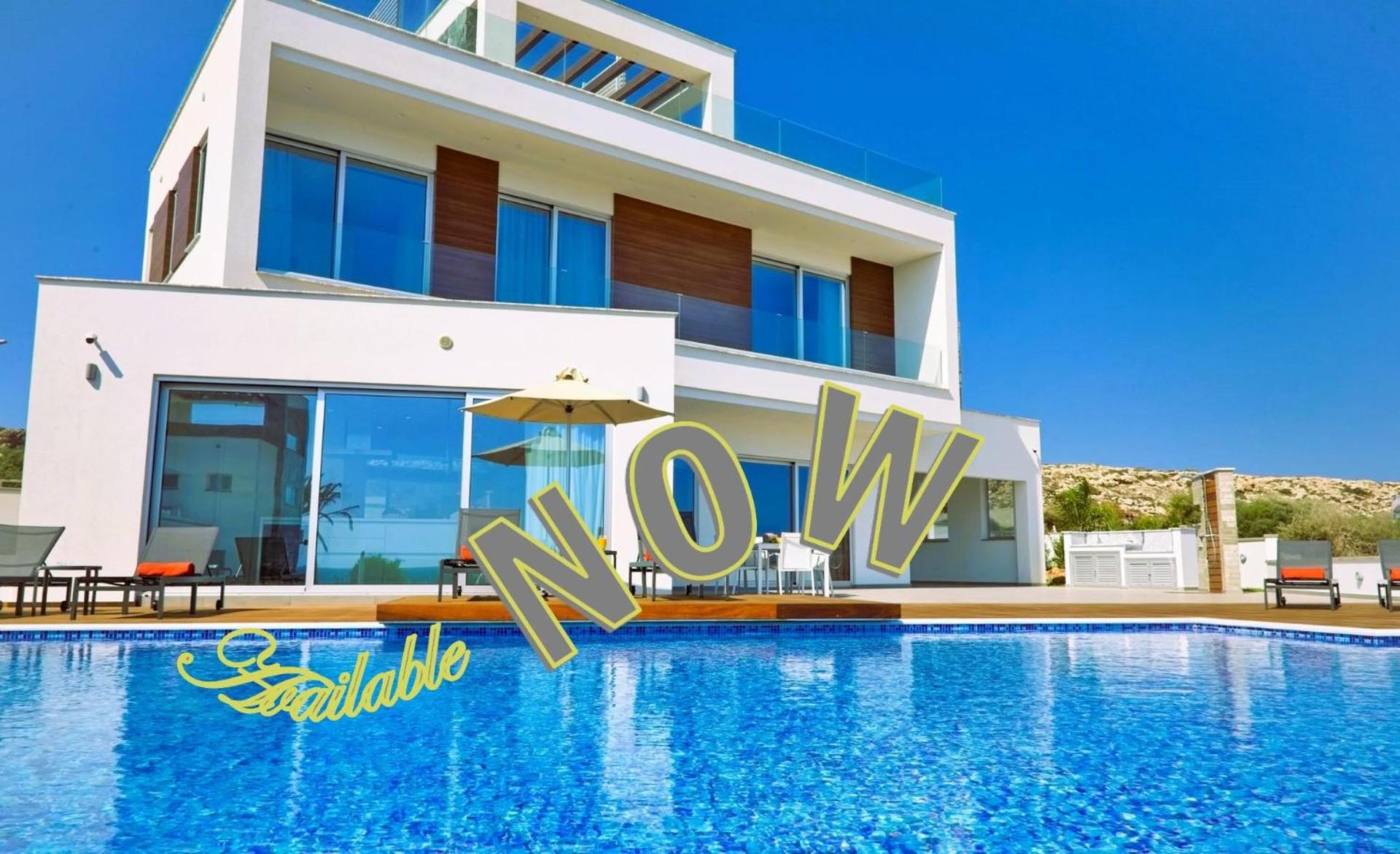 Beachfront Luxury Villa Idania Ayia Napa Ngoại thất bức ảnh